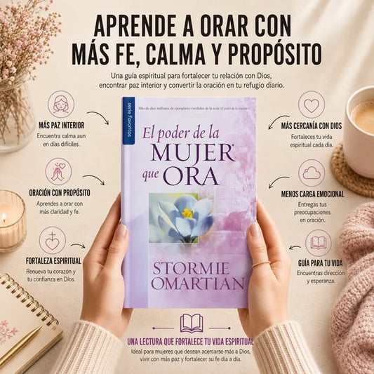 💕 El Poder de una Mujer que Ora + E-BOOK GRATIS + 2 Separadores + 1 Resaltador 📖